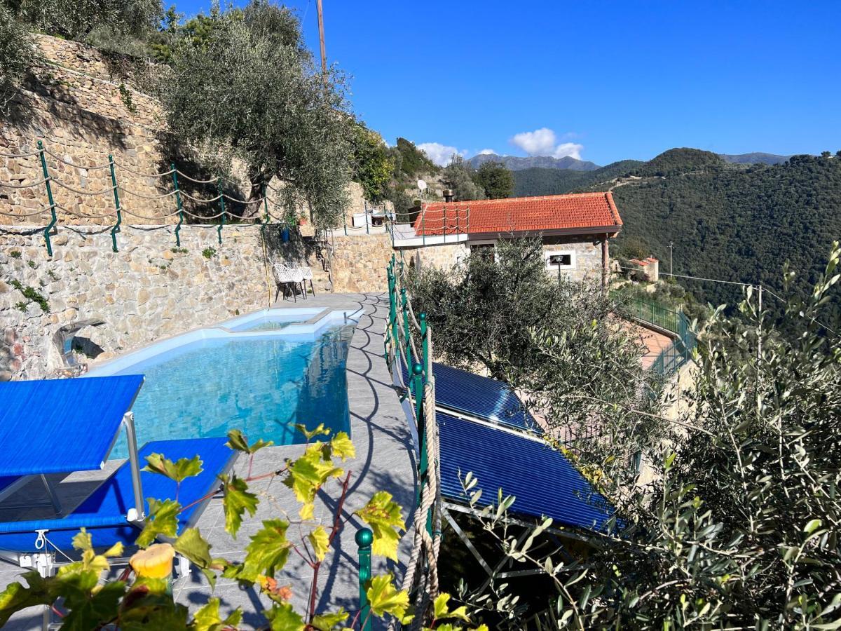 Villa Di Campagna Con Vista Mare 5 Camere Da Letto Pampara Buitenkant foto