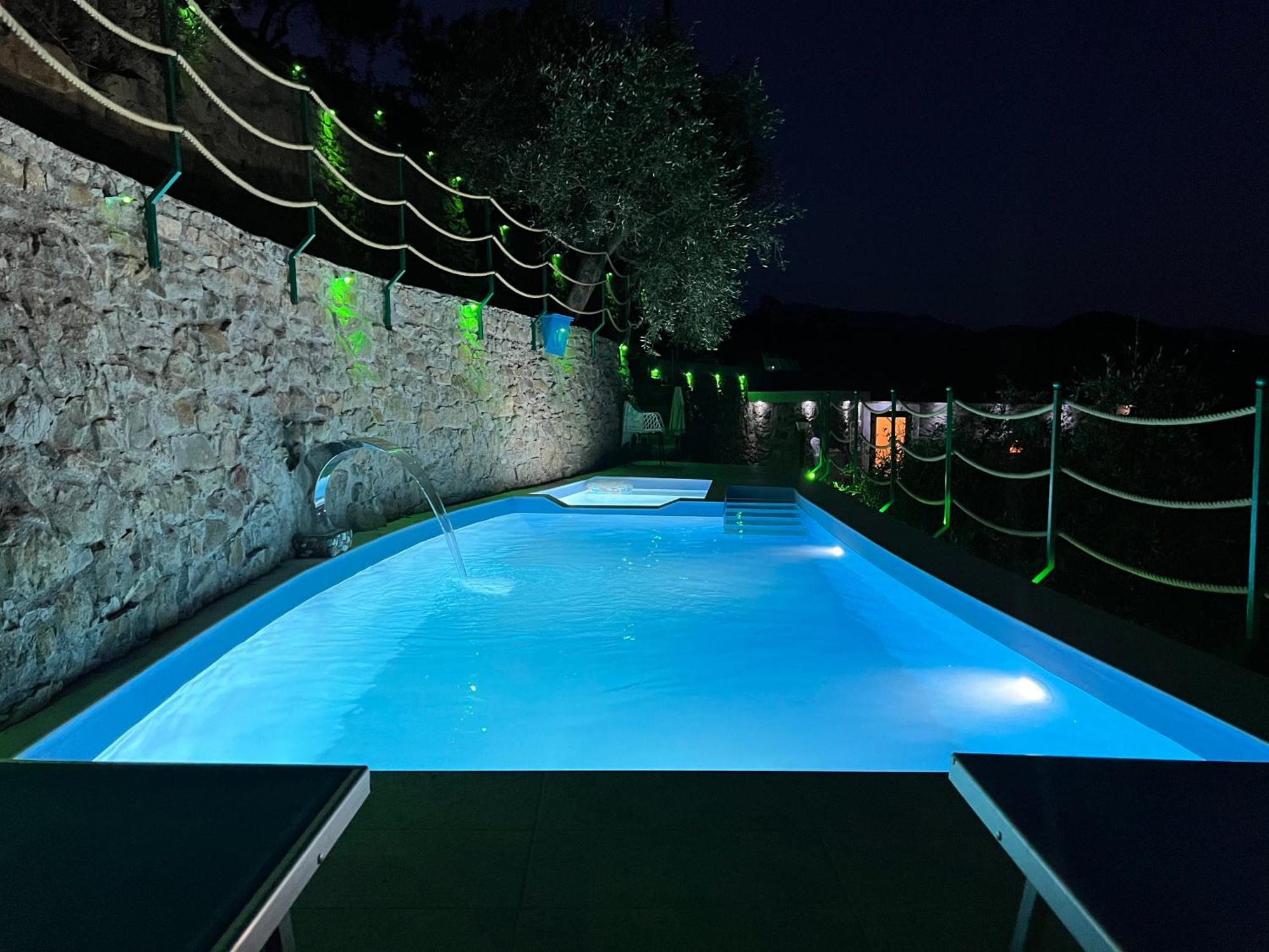 Villa Di Campagna Con Vista Mare 5 Camere Da Letto Pampara Buitenkant foto