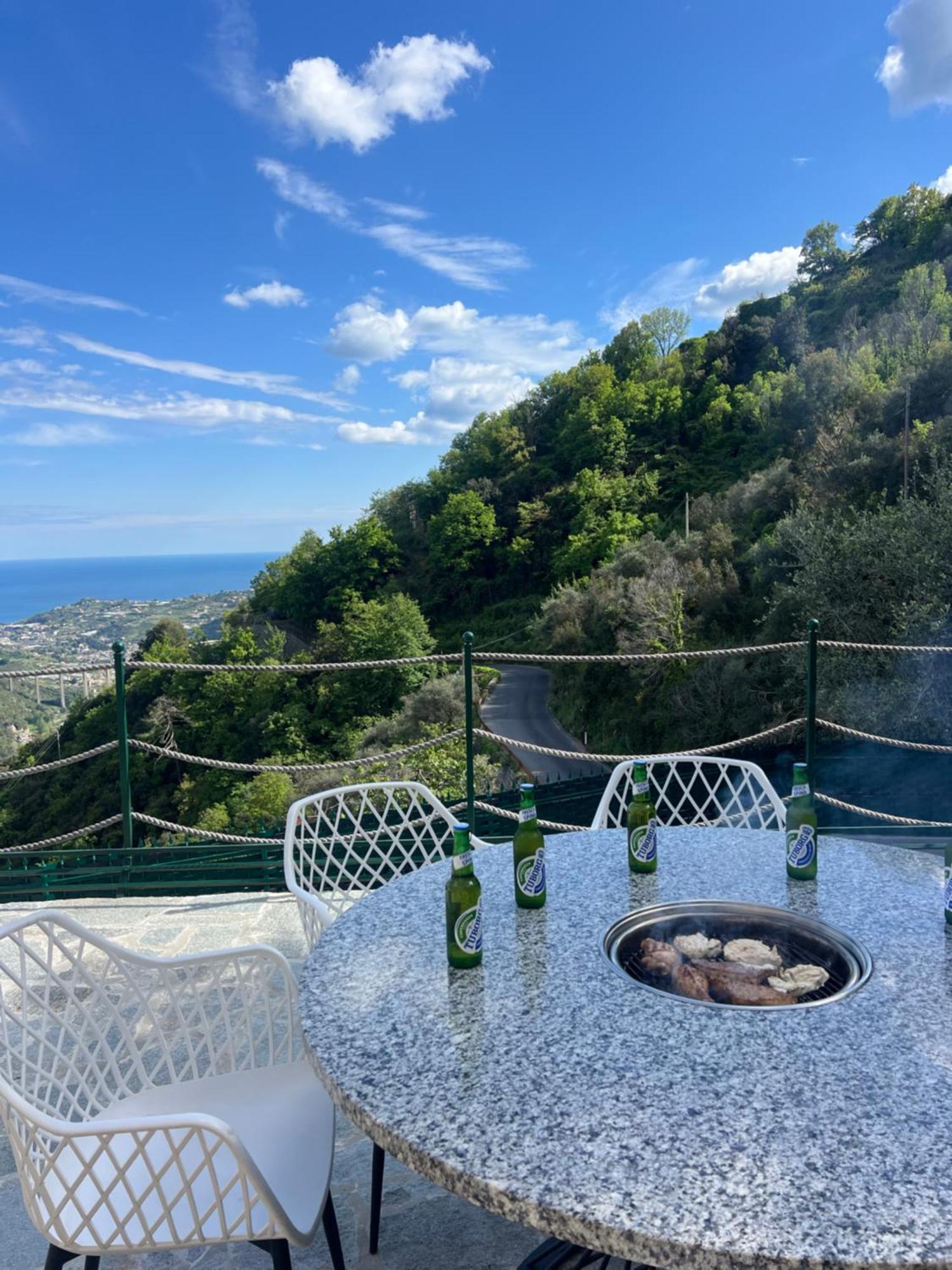 Villa Di Campagna Con Vista Mare 5 Camere Da Letto Pampara Buitenkant foto